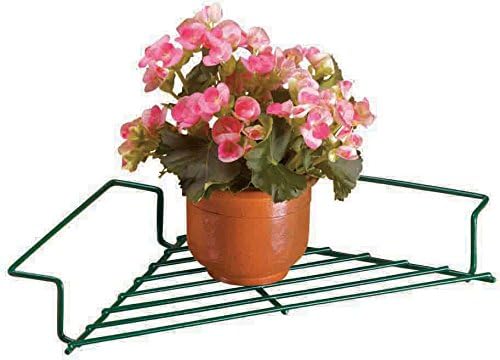 Fox Valley Traders Corner Plant Caddy Storage Shelf, Durable Coated Wire by FoxValleyTradersFamilyofBrands