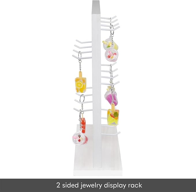 Ikee Design 5 Tiers Free Assemble Wooden Jewelry Display Rack - Image 4