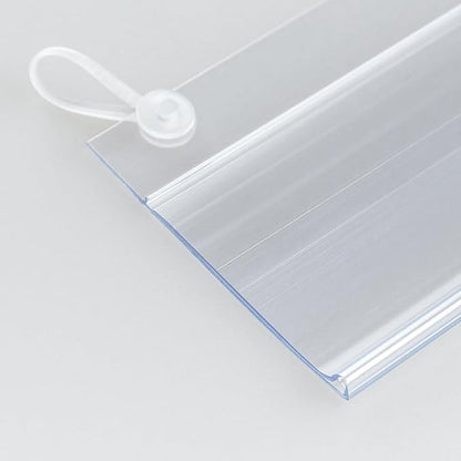 Elsjoy 100 Pack Plastic Wire Shelf Label Holders, Reusable Basket Label Holders - Image 5