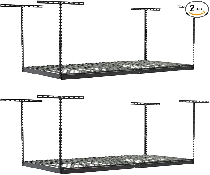 2-Pack 4 x 8 MonsterRax Overhead Garage Storage Rack, Ceiling Racks by MonsterRAXStorageSolutions