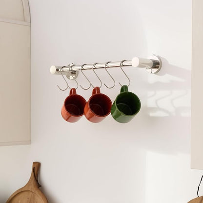 YANGQIHOME 12 Pieces, S Shaped Hooks, Kitchen Pots Pans Coffee Cups Rack Hooks - Image 7