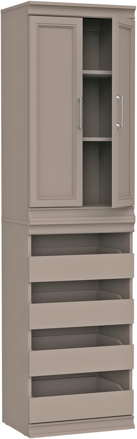 ClosetMaid Modular Storage 21.38-inch W 3-Shelf 4-Drawer Tower Wood Closet by Unknown