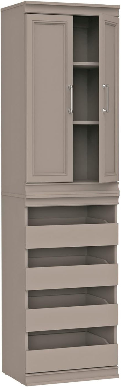 ClosetMaid Modular Storage 21.38-inch W 3-Shelf 4-Drawer Tower Wood Closet by Unknown
