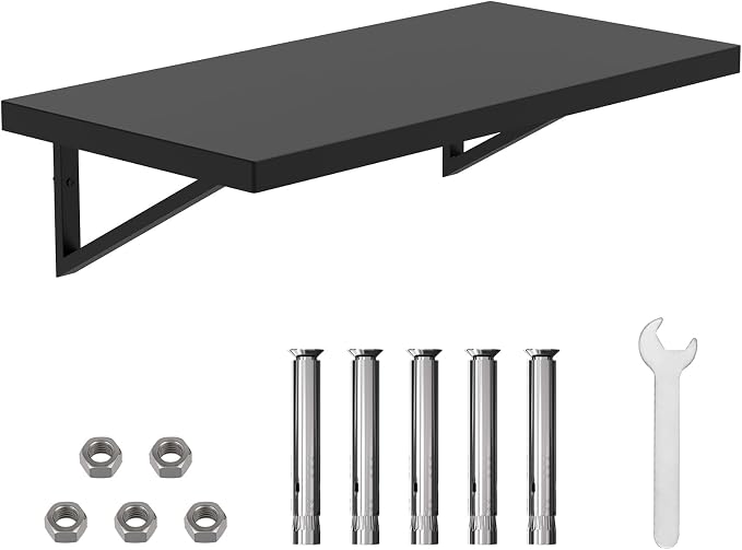 Stainless Steel Shelf 12 x 24 Inches, 250 lb Wall Mounted Commercial Floating by DUDSOEHO
