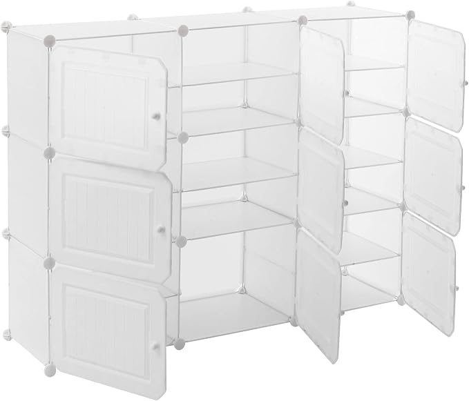 Shoe Rack, 49.61*12.6*37.8in Free Standing Shelf 36 Pair Diy Shoe Storage Shelf - Image 5