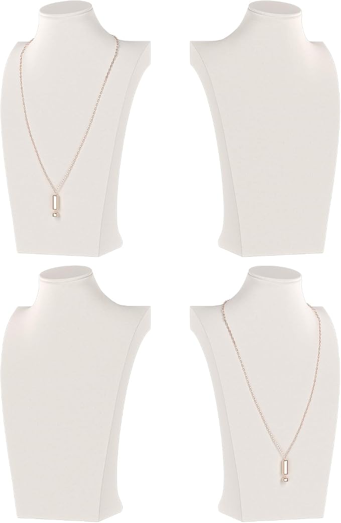 Necklace Bust Display Stand, Necklace Holder, Pendant Chain Necklace Organizer by KunGe