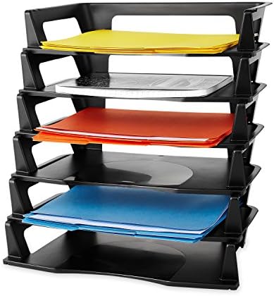 Rubbermaid Regeneration Letter Tray, Six Tier - Image 2