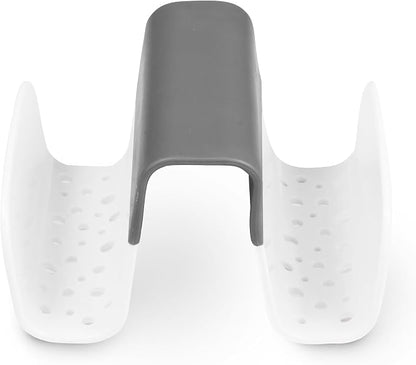 Spectrum Sink Saddle for Kitchen Sink Gray White Sponge and Brush Holder by Spectrum