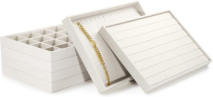 Oirlv Stackable 17 Hooks Sackcloth Jewelry Tray Necklace/Pendant/Long chain - Image 7
