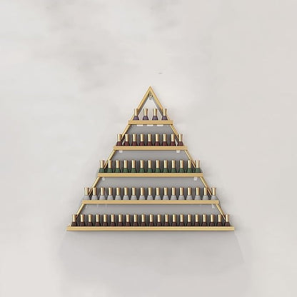 Wall Mounted Shelf Nail Polish Bottle Display Rack, Triangular Essential Oil by Unknown