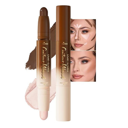 evpct Darker Nude & Light Pink Cream Contour Stick Face Body Makeup Dual Ended by evpct