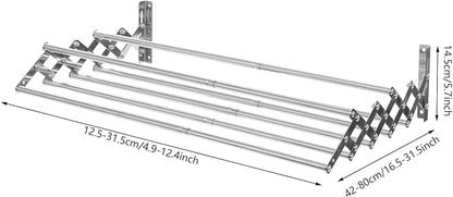 Wall Mounted Laundry Drying Rack, Retractable Clothes Drying Rack - Image 8