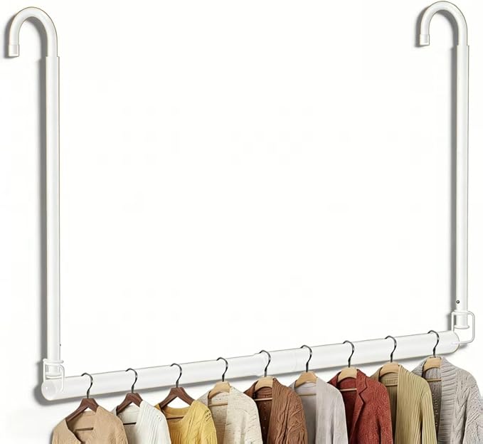 Stepless Extender Closet Hanging Rod by NBIHRIG
