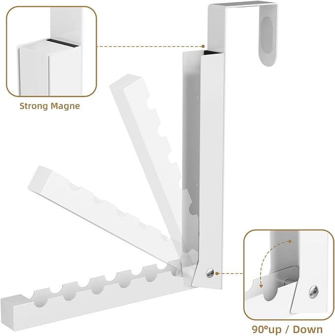 Over The Door Hanger Folding Clothes Drying Rack, Folding Hanging Coat Rack - Image 6