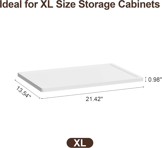 JOYMOOP Foldable Storage Cabinet Top Cover, Fits XL Storage Boxes, Dustproof - Image 2
