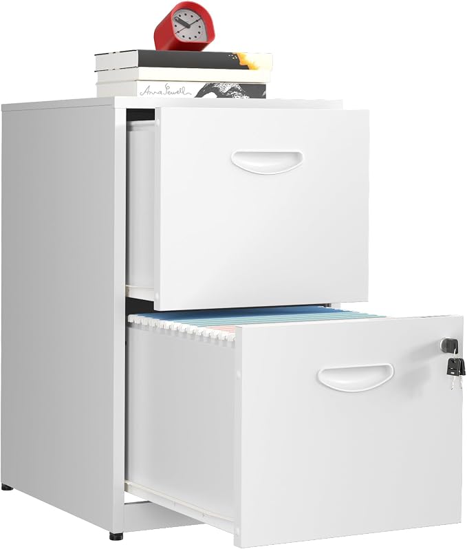 2 Drawer File Cabinet with Lock, Metal Two Drawer Vertical Filing Cabinets by MetalMax