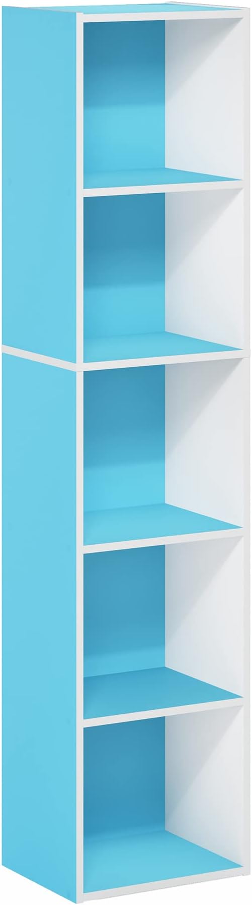 Furinno PASIR Book Shelf, 5-Tier Modern Bookshelf, Open Shelves Bookcase 9 x 12 - Image 6