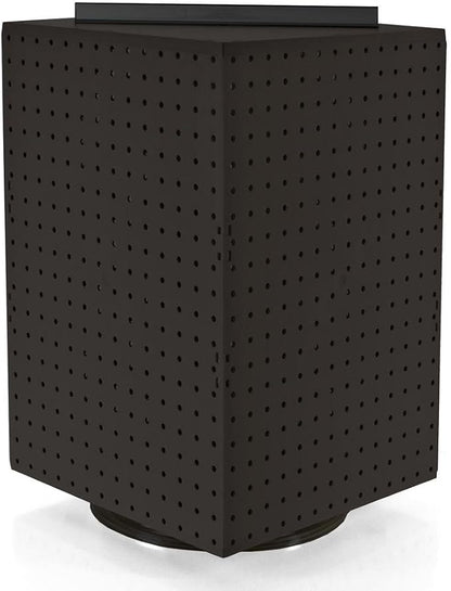 Azar Displays 701414-BLK Rotating Stand, Peg Display Carousel, Four Sided Rack by AzarDisplays