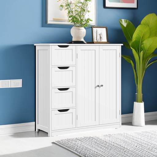 Yaheetech Small Bathroom Storage Cabinet - Image 5