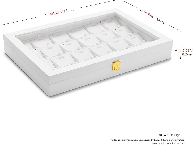 Oirlv White Jewelry Organizer Box - Image 7