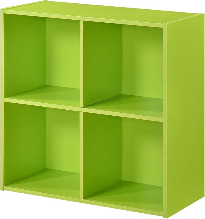 KB Designs - Green 4 Cube Storage Organizer Book Shelf, Toy Storage Organizer - Image 4