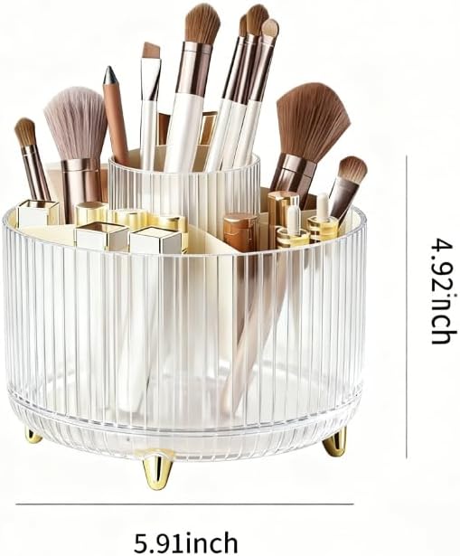 360 Degree Rotating Desktop Organizer, Makeup Brushes, Desktop Stationery - Image 4