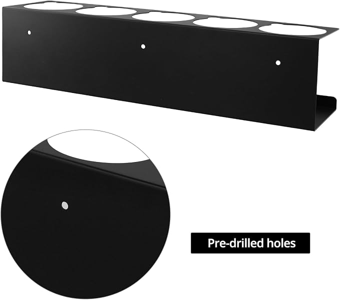 QWORK Spray Can Holder Organizer, Wall Mount Aerosol Rack - Image 5
