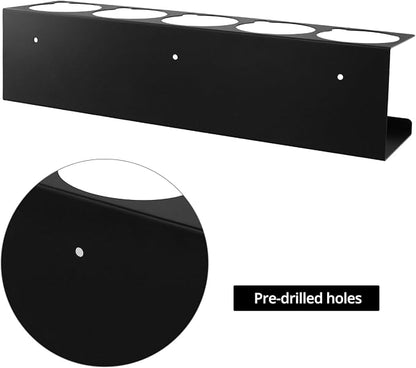 QWORK Spray Can Holder Organizer, Wall Mount Aerosol Rack - Image 5