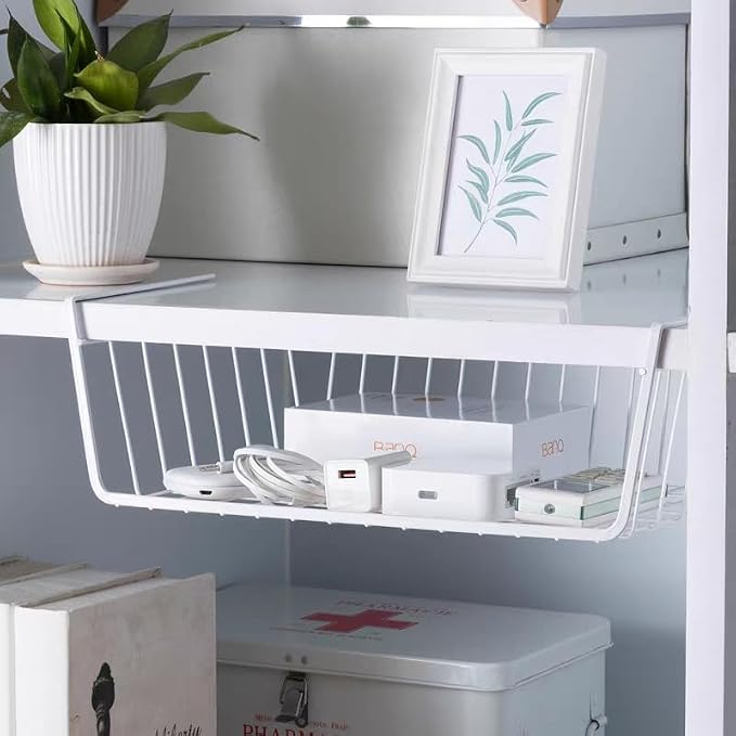 Under Shelf Storage Basket, Pantry Organizers and Laundry Room Organization - Image 4