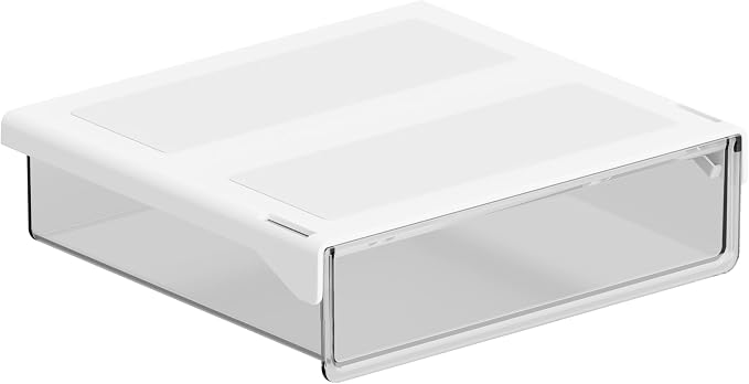 Clear Storage Drawer – 25° Tilted Front, Self-Adhesive Organizer by Unknown