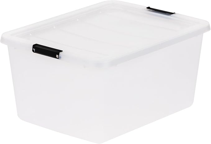 IRIS USA 32 Qt High-Capacity Clip Box 6-Pack, Craft Storage Bins - Image 8
