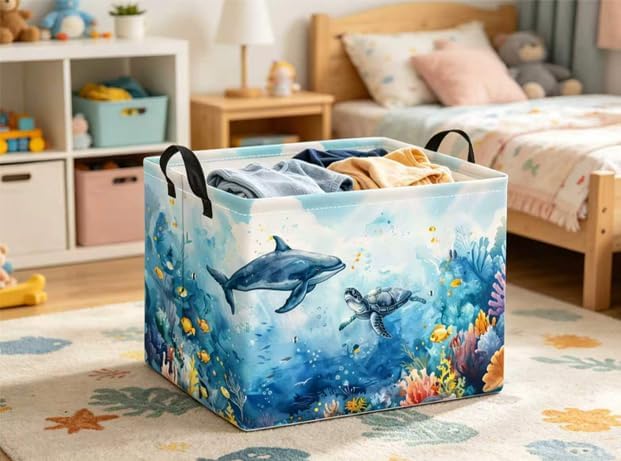 Rectangular Baby Kids Storage Basket - Image 5