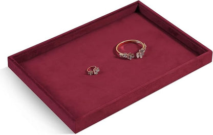 Velvet Stackable Jewelry Display Flat Tray - Image 4