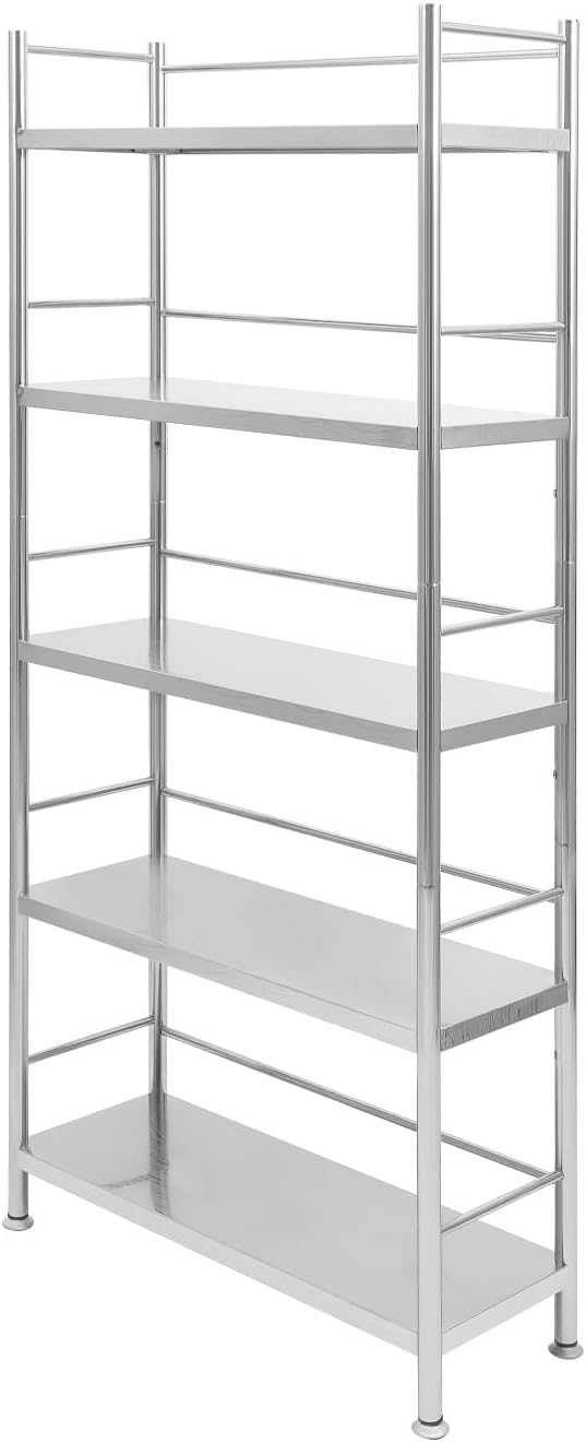 5-Tier Adjustable Rack Storage, Heave Duty Shelf Storage Unit Up to 22lb Each - Image 6