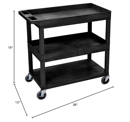 LUXOR EC112-B Multipurpose Utility Tub Cart - Image 2