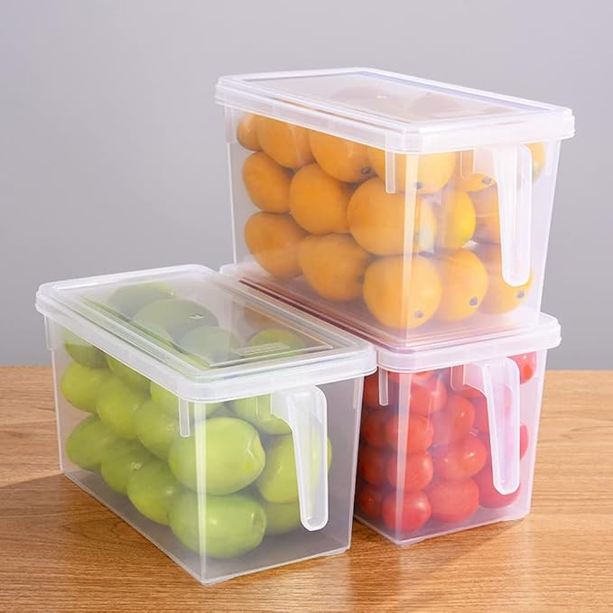 Sooyee Fridge Organizer, 4 Pack Refrigerator Organizer Bins, Fruit Containers - Image 3