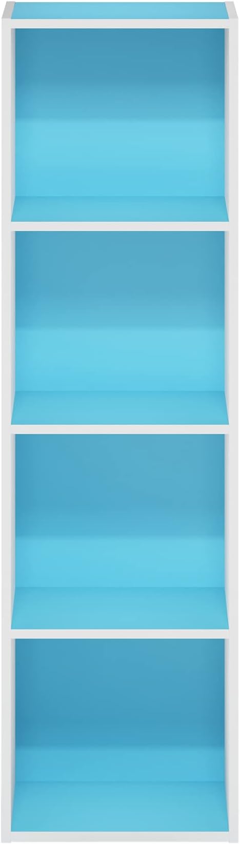 Furinno PASIR Book Shelf, 4-Tier Modern Bookshelf, Open Shelves Bookcase 9 x 12 - Image 7