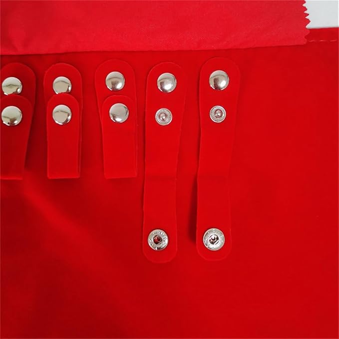 Premium Jewelry Roll Organizer for 16 Necklaces 55cm x 29cm Metal Snap & Velcro - Image 6