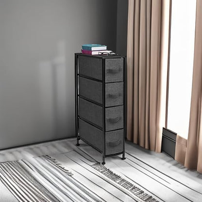 Sorbus Narrow Dresser with 4 Drawers - Image 6