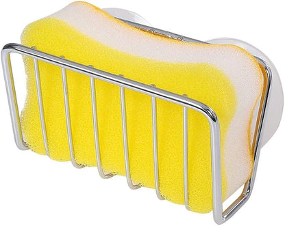 Toplife Sponge Holder for Kitchen Sink, Stainless Steel Suction Cup Sponge Caddy - Image 2