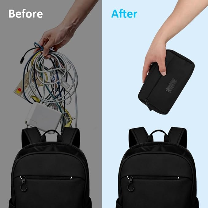 GOX Cable Organizer Travel Bag, Water Resistant Electronic Accessories Case - Image 9