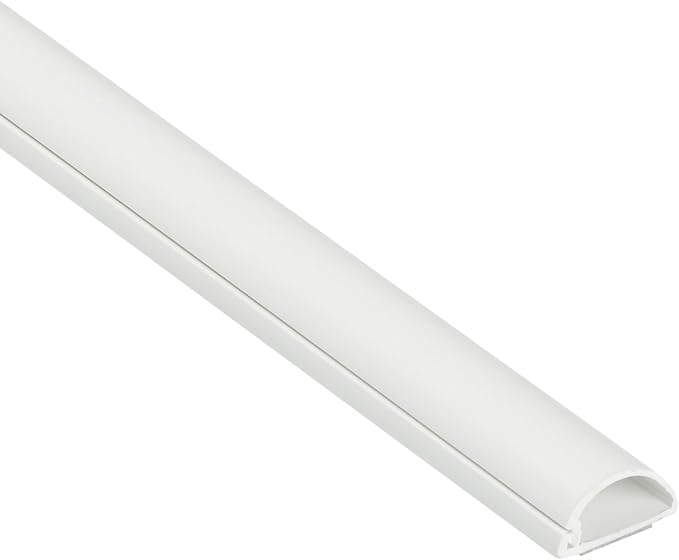 D-Line Half Round Cord Hider, Patented Cable Cover, Hide TV Wall Mount Wires by D-LineUSAinc