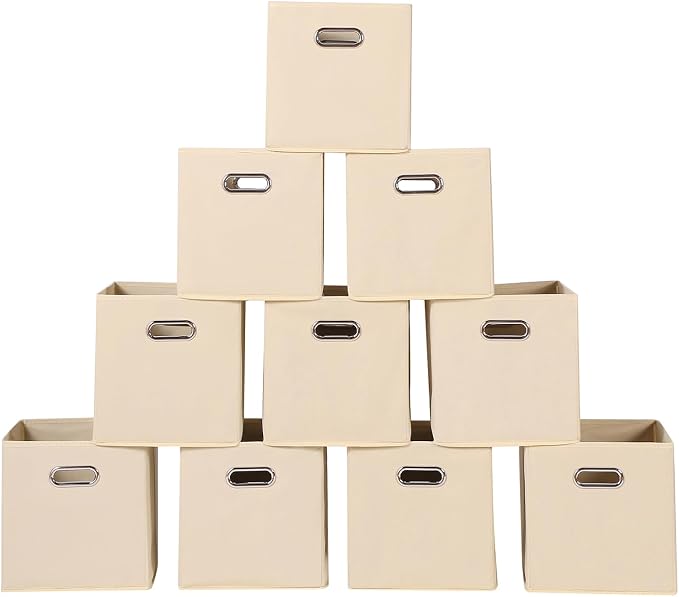 Fabric storage bins Cubes, Fabric Cube Organizer by Yunkeeper