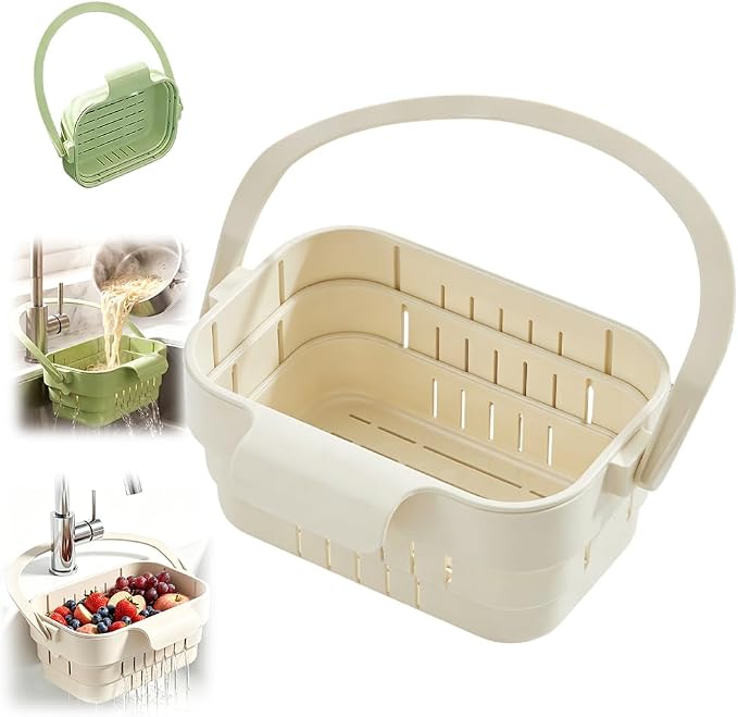 Foldable Hanging Sink Drain Basket Colander by Cecurpo
