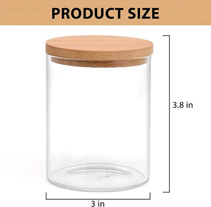 4 Pack Glass Qtip Holder Dispenser Set - Image 7