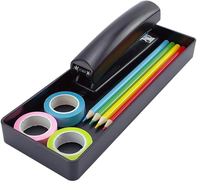 Amazon Basics Rectangular Plastic Desk Organizer, Half Accessory Tray - Image 6