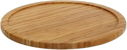 YBM Home Bamboo Wooden Non-Skid Lazy Susan Turntable Fully Rotating Pantry by YBMHome