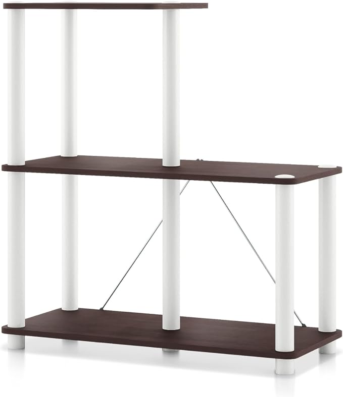 Homes: Inside + Out Apexa Modern 3-Cube Ladder Shelving Units, Collectibles by HOMESInsideOut