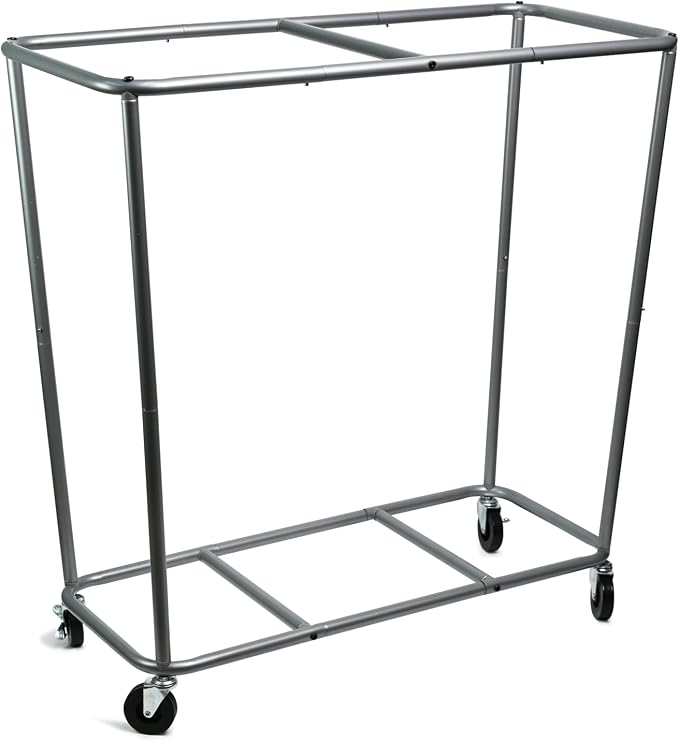 280L Laundry Cart with Wheels, Commercial Large Rolling Laundry Sorter - Image 7