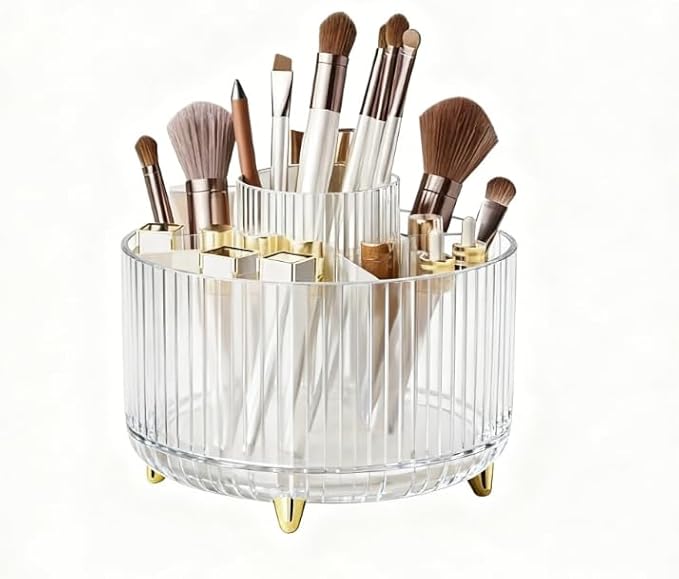 360 Degree Rotating Desktop Organizer, Makeup Brushes, Desktop Stationery by Reflygen
